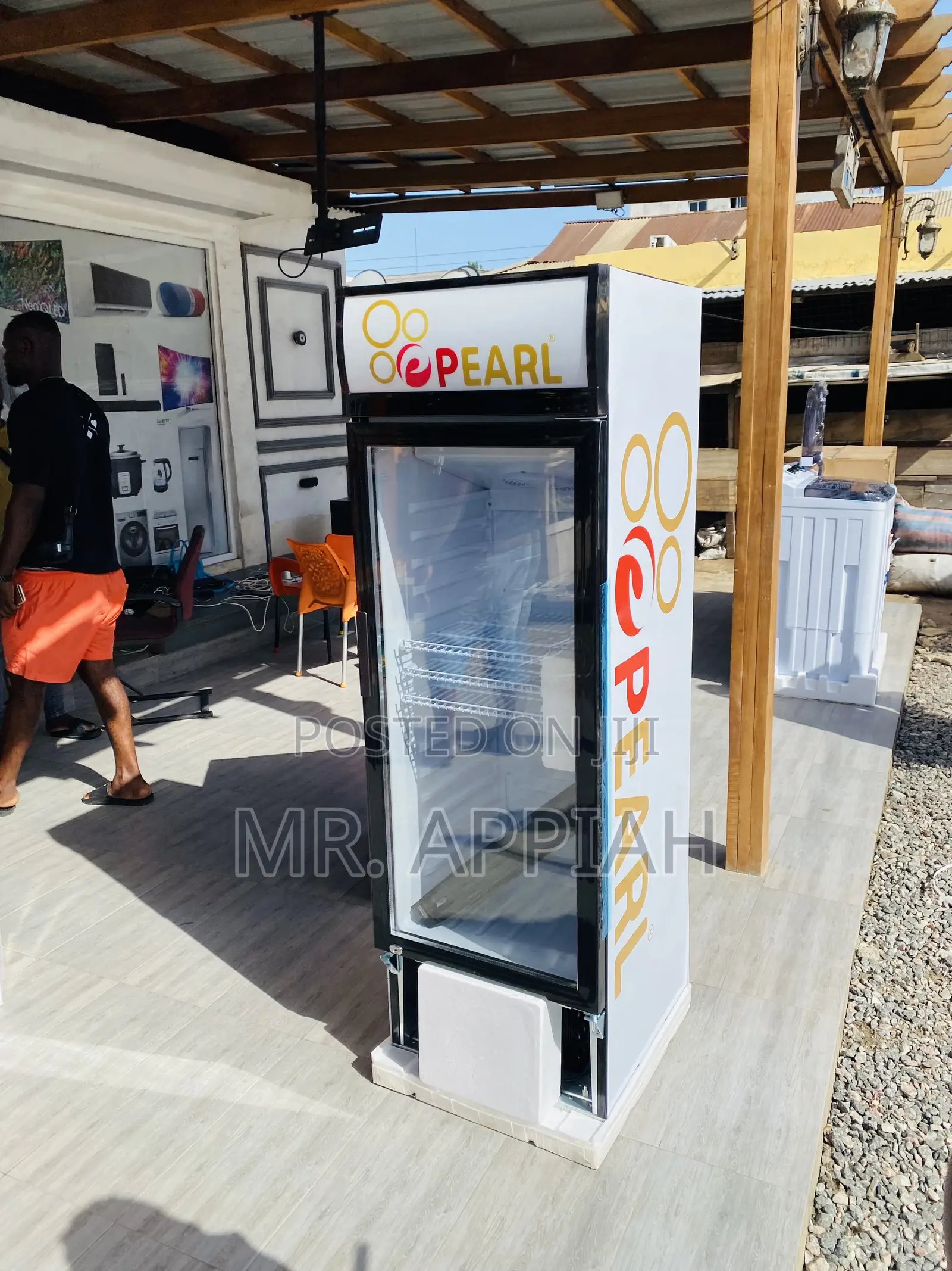 Brand New Pear PVC 316 Single Door Electric Fridge.