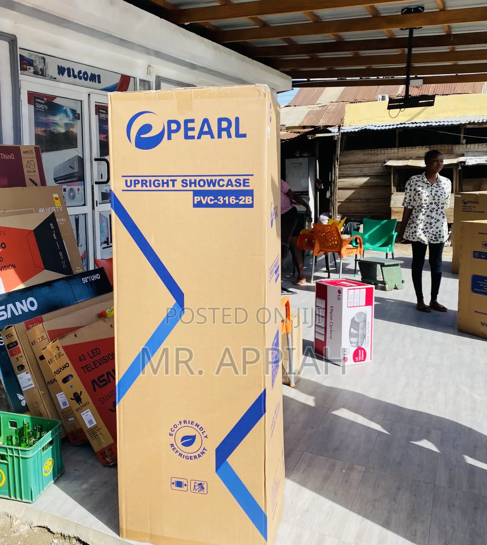 Pearl PVC 316 Single Door Electric Display Fridge.