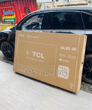 Affordable(75c645)TCL 75 Inch Smart Qled Tv,Black.