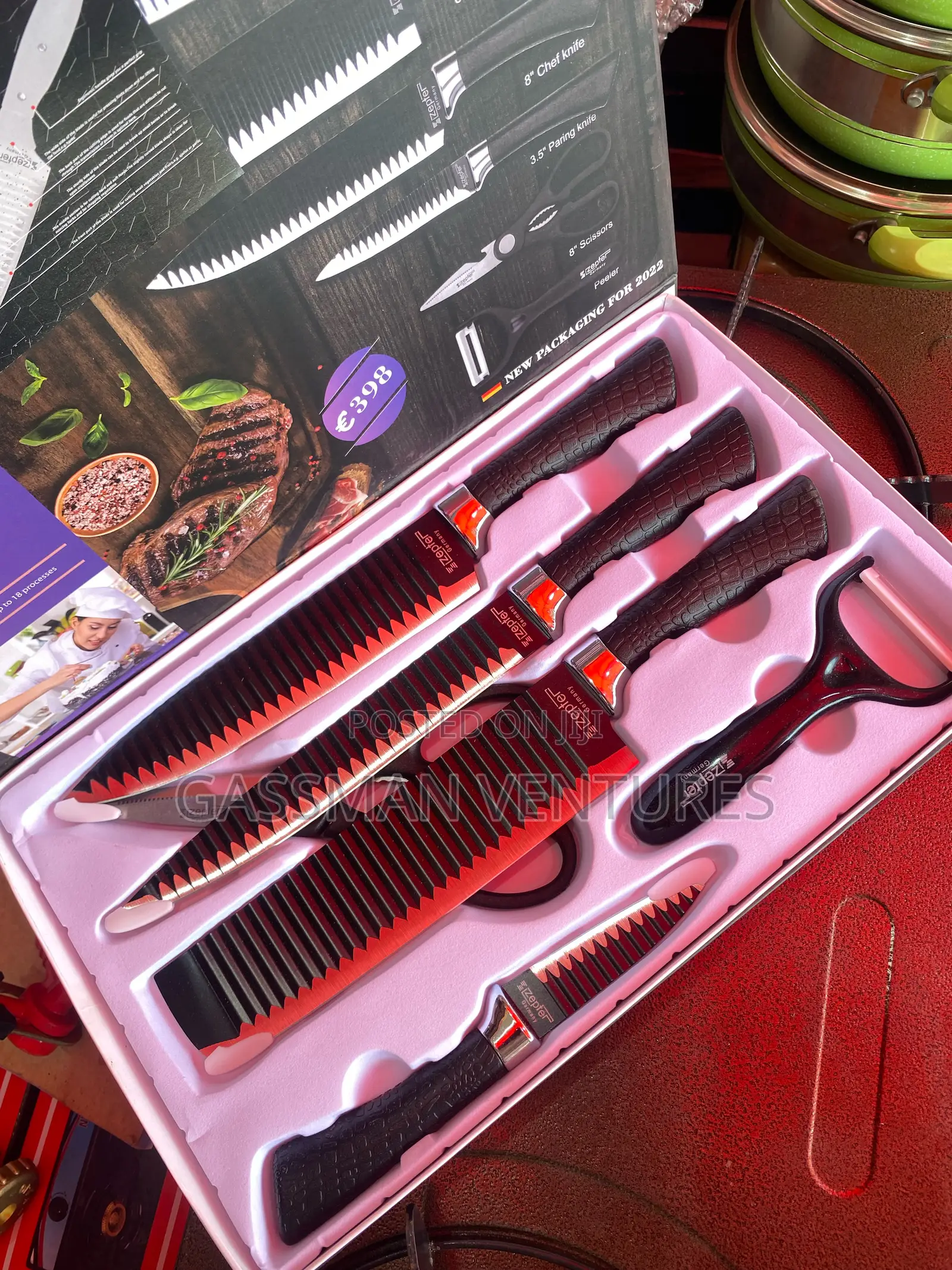 Zeptor 6pcs Knife Set