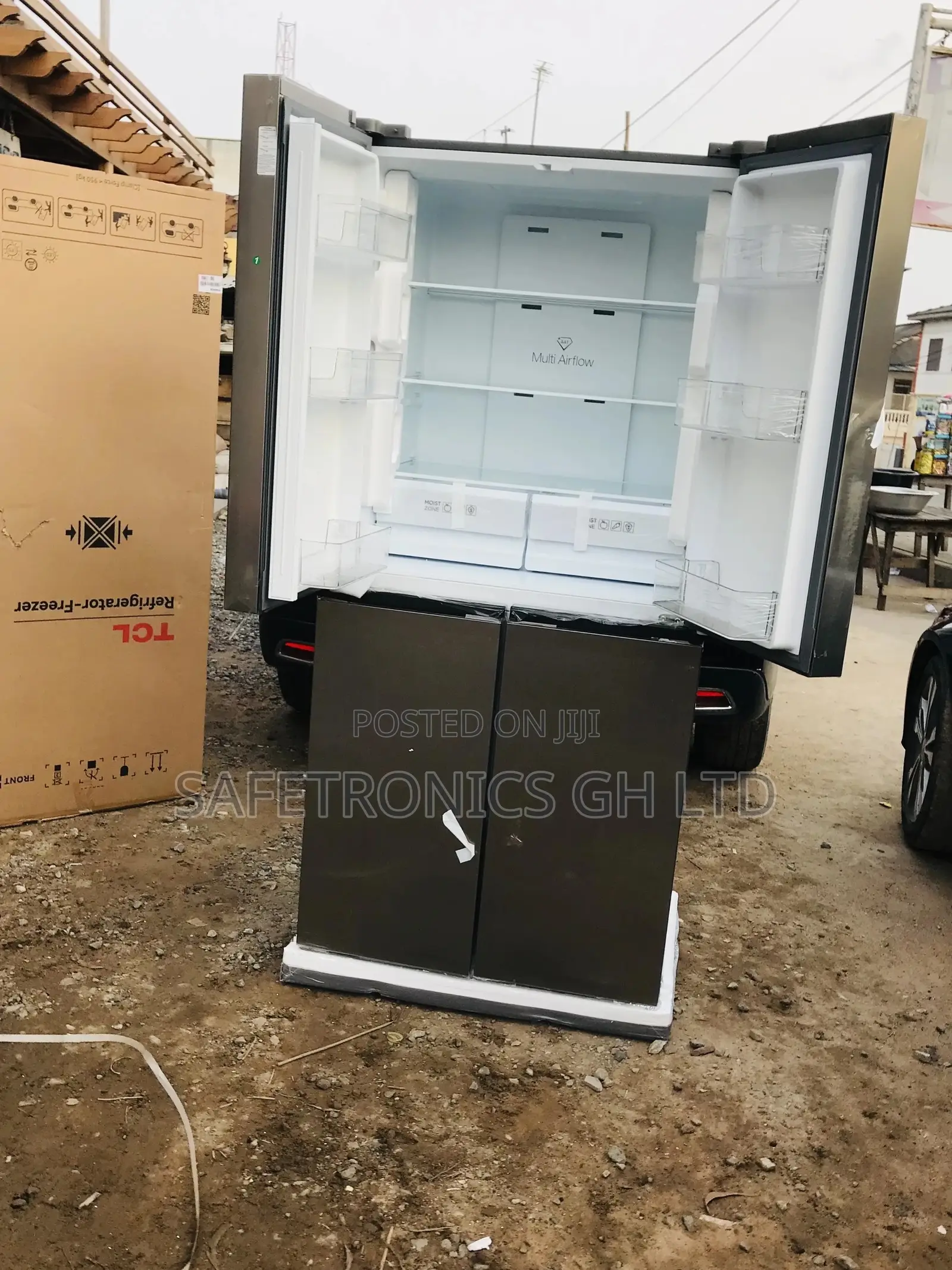 TCL Durable French Door P460CD 4 Doors Fridge Gray