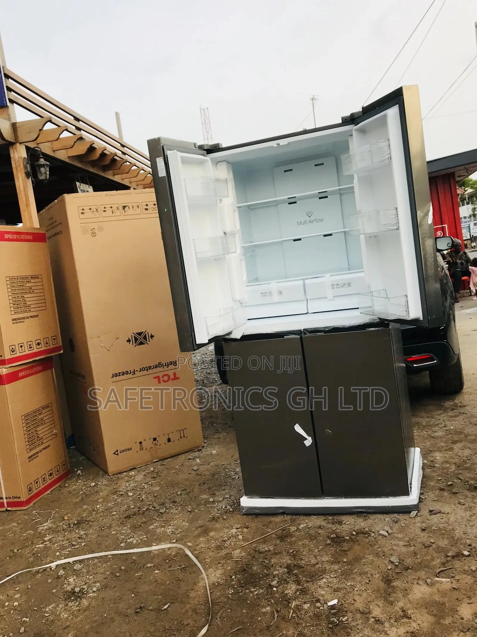Adjustable Gray P460CD French Door TCL Fridge