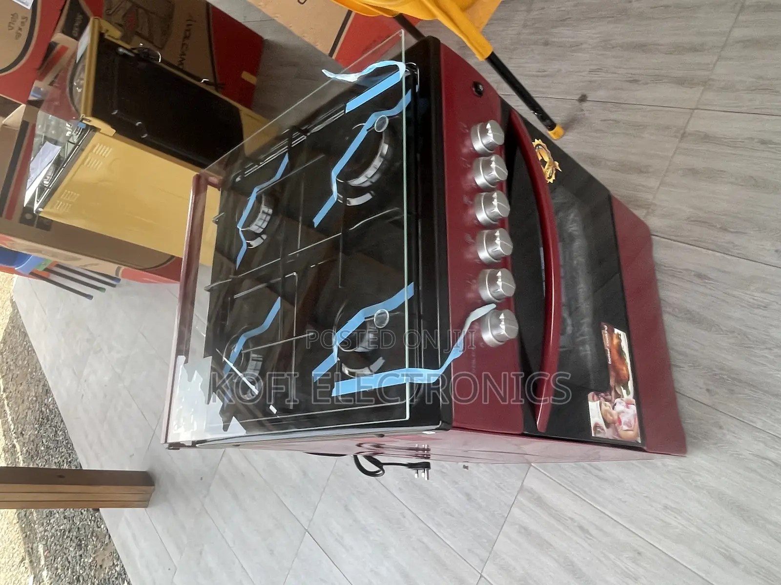 Buy New Volcano Red 4B 50x50 Gas Cooker