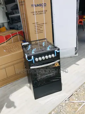 Glass Lid Volcano 4 Gas Cooker Oven With Grill 50x50