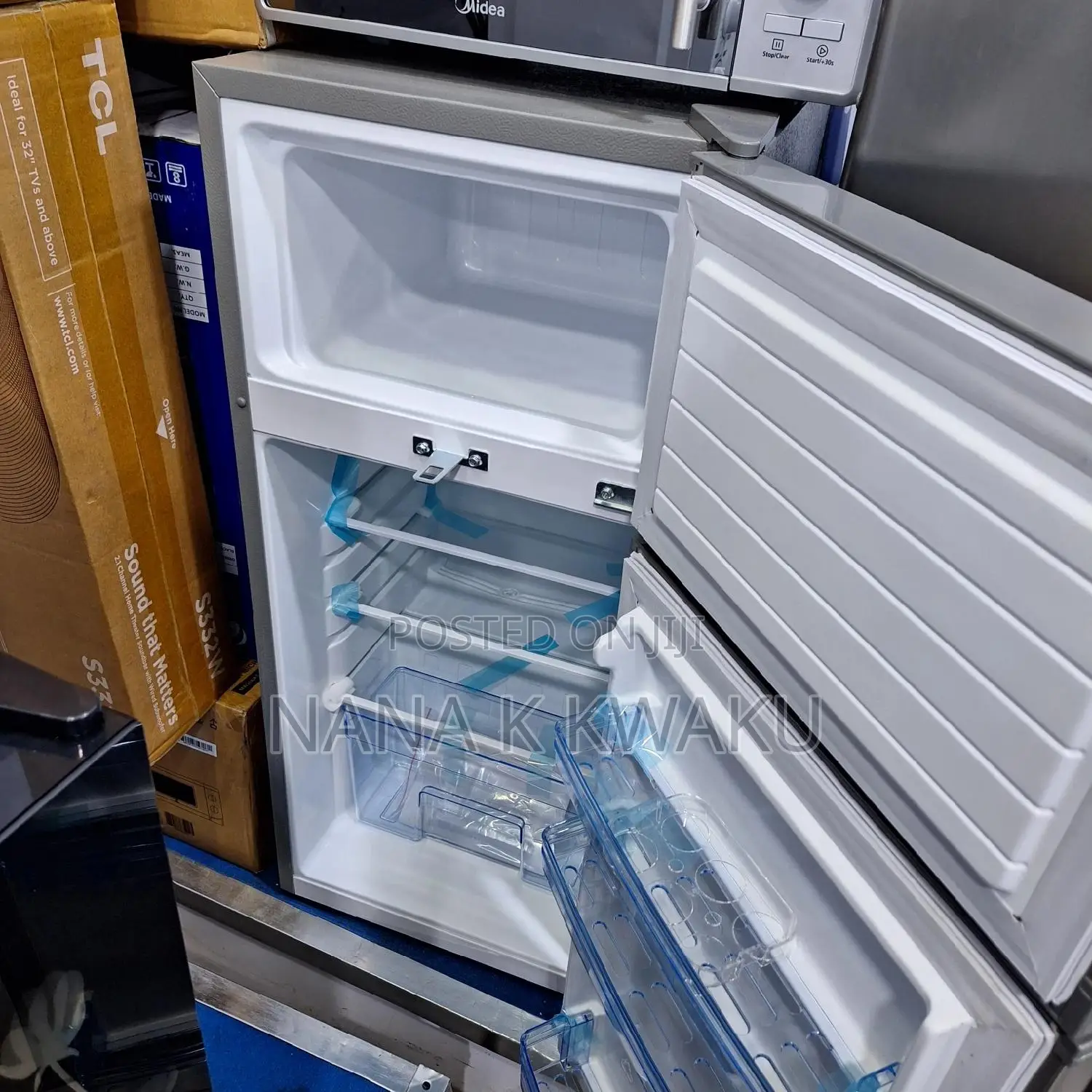 Pf163t-2b Pearl 95litrs Double Door Fridge With Top Freezer