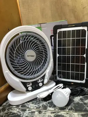 Rechargeable and Solar Desktop Fan
