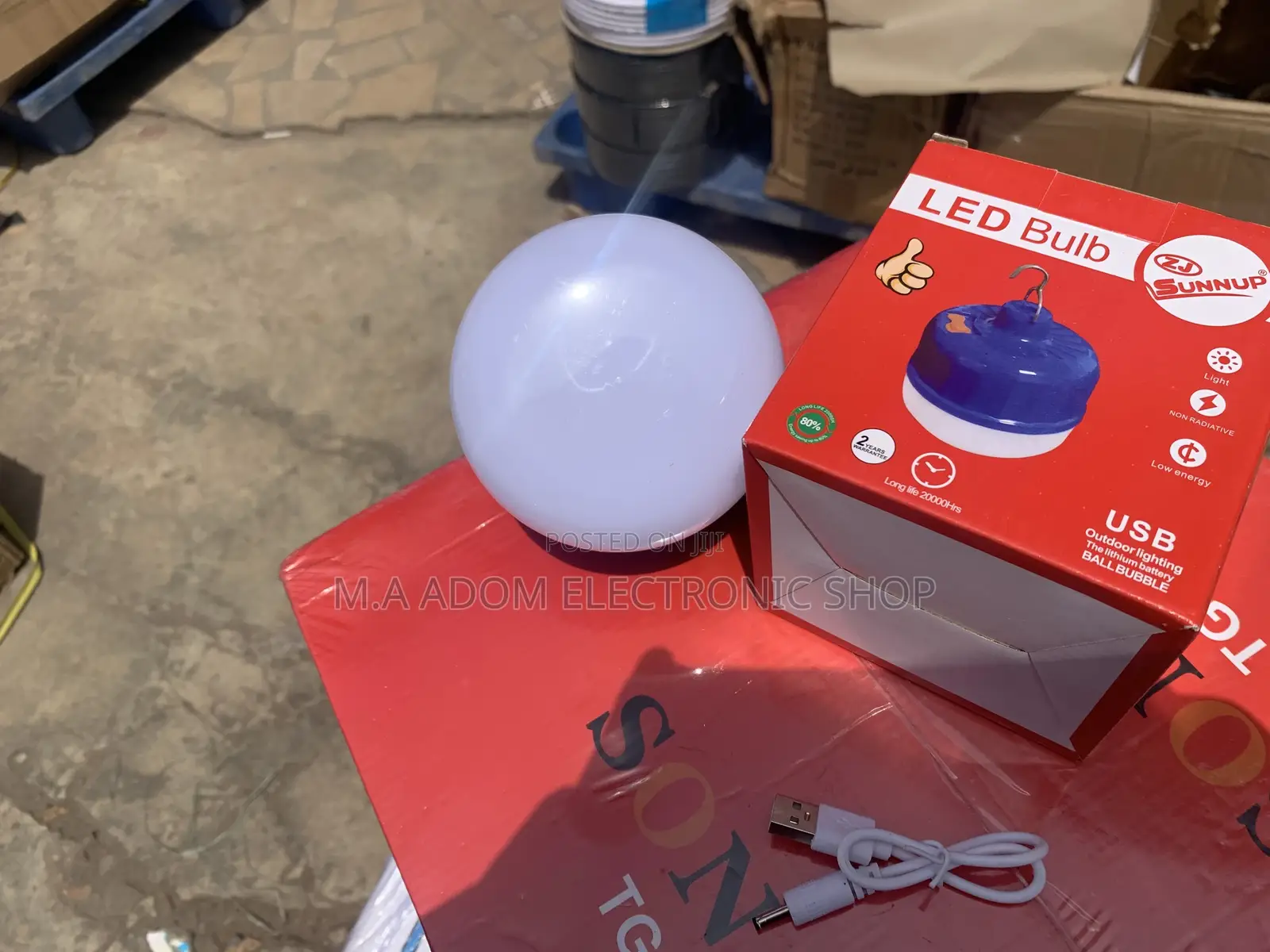 Zj-Sunnup Rechargeable Led Bulb.