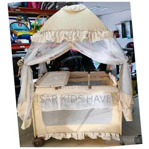 4 in 1 Baby Foldable Cot 0 to 3yrs With Mosquitoe Net