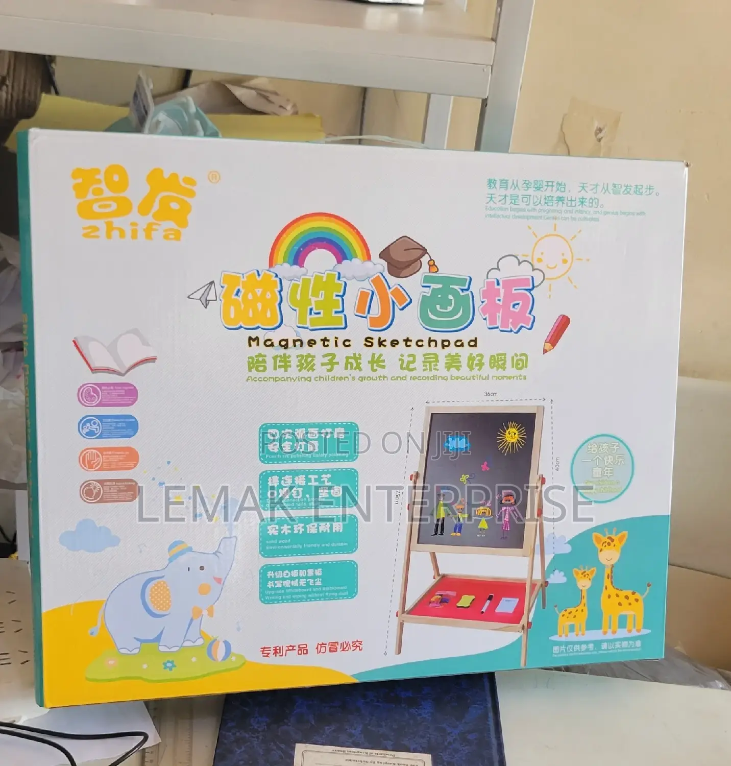 Kid Two Slided Drawing Board Magnetic Sketch Pad