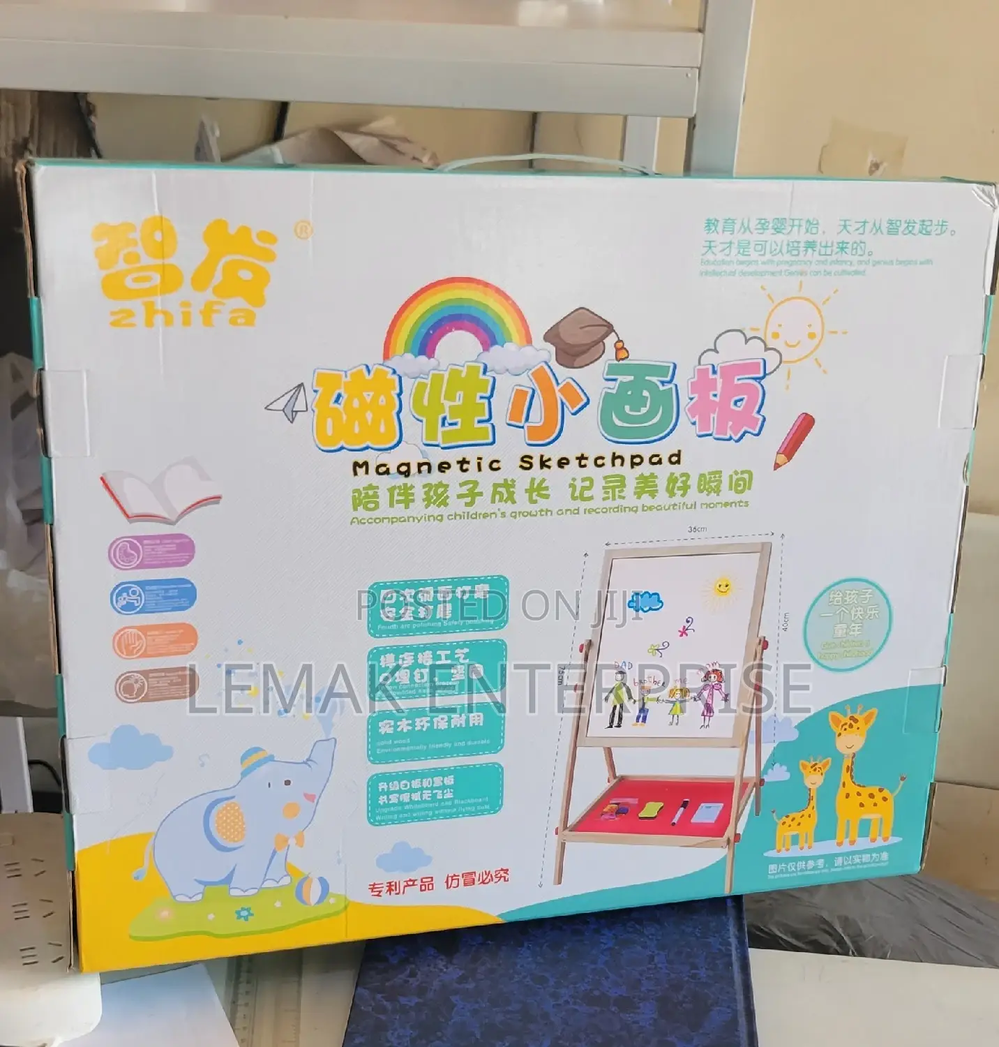 Kid Two Slided Drawing Board Magnetic Sketch Pad