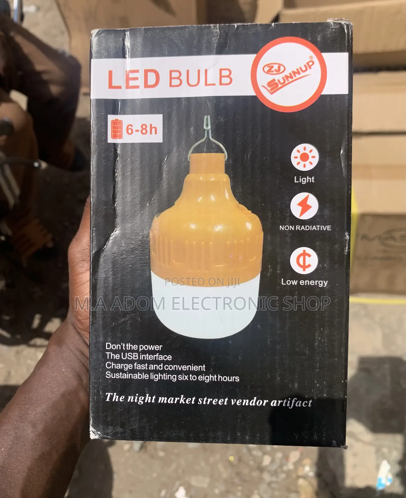 Brand New Zj-Sunnup Rechargeable Led Bulb(6-8h).