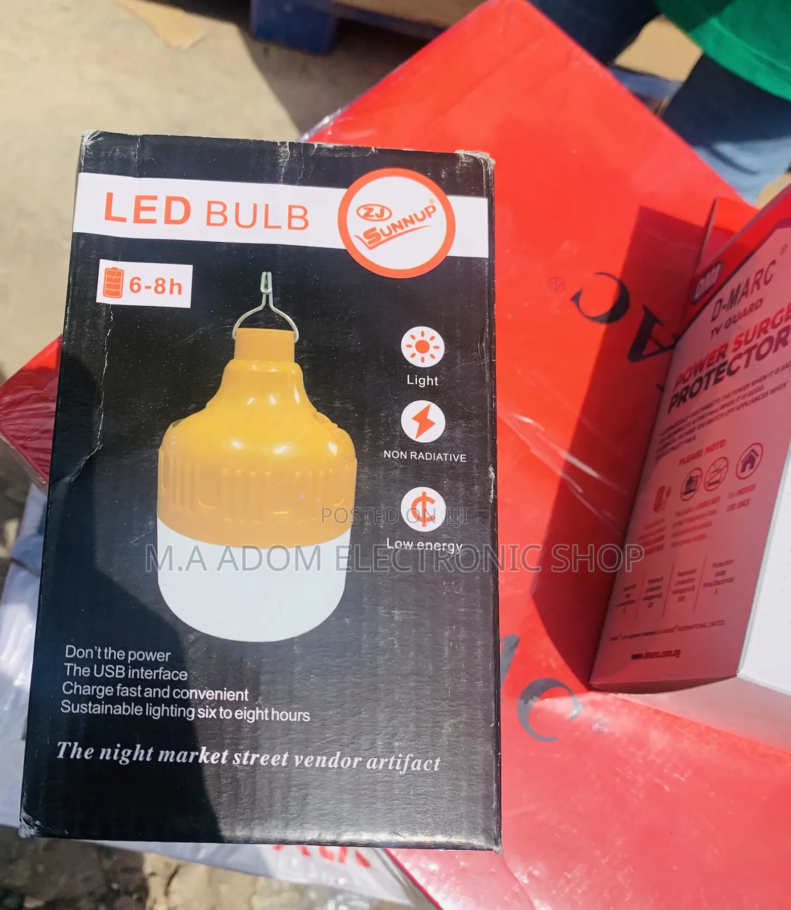 Energy Efficient ZJ Sunnup Rechargeable Led Bulb(6-8hours).