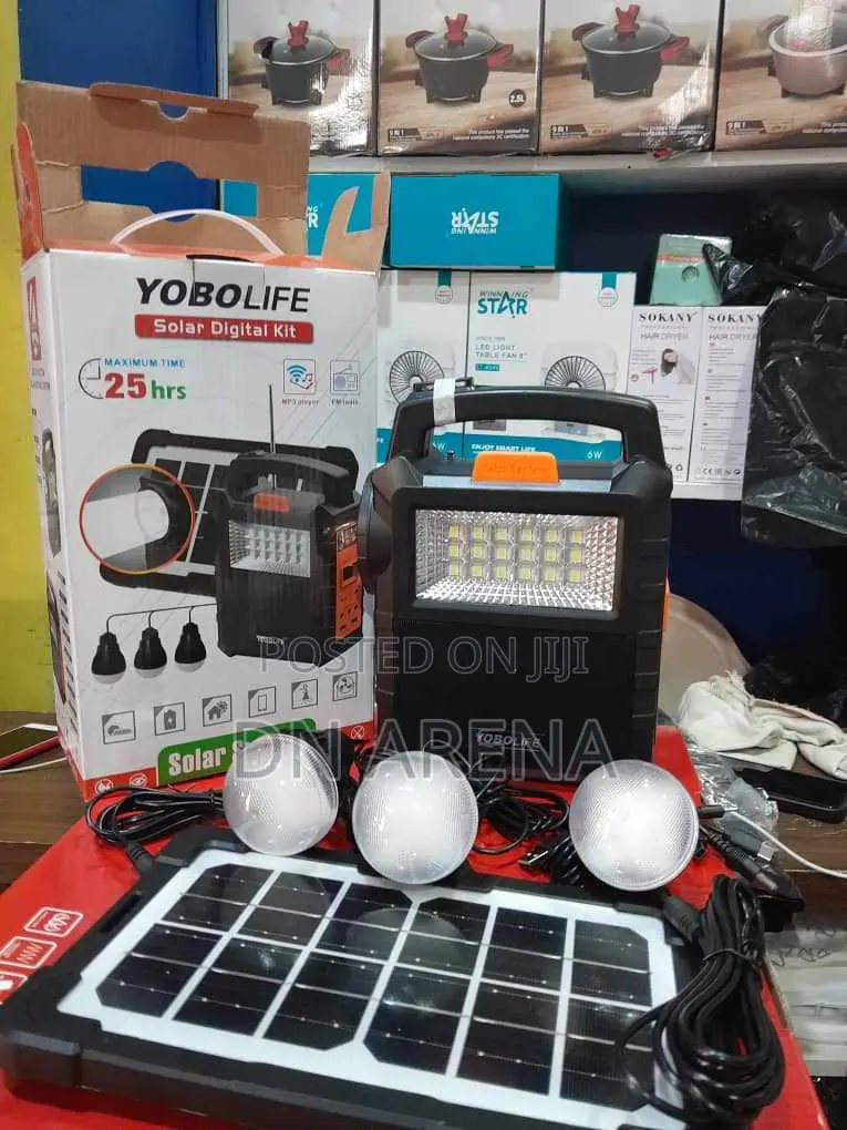 Light With Solar Panel
Fm
USB Charging Port Bluetooth