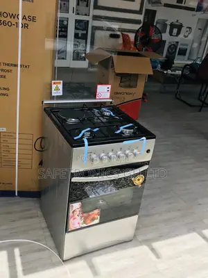 Glass Lid 3+1 Burner Oven With Grill Volcano 50x50
