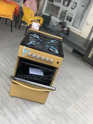 Oven With Grill 4 Gas Cooker Volcano 50x50 Gold