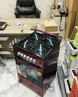 Glass Lid Oven With Grill Volcano 4 Gas 50x50 Cooker