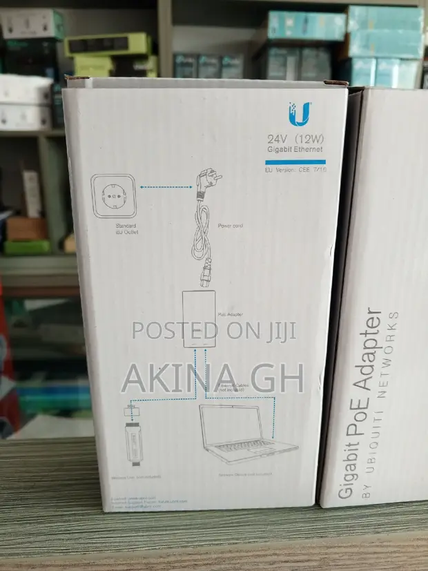 Ubiquiti 24v (12w) Gigabit Poe Adapter 2
