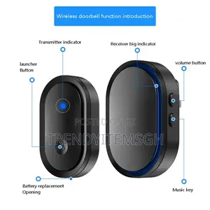 Cacazi Wireless Self-Generating Press Doorbell