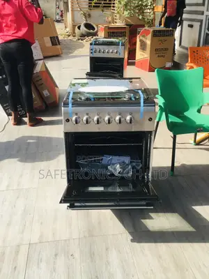 Ferre 4 Gas Cooker Oven With Grill 60x60 Glass Lid