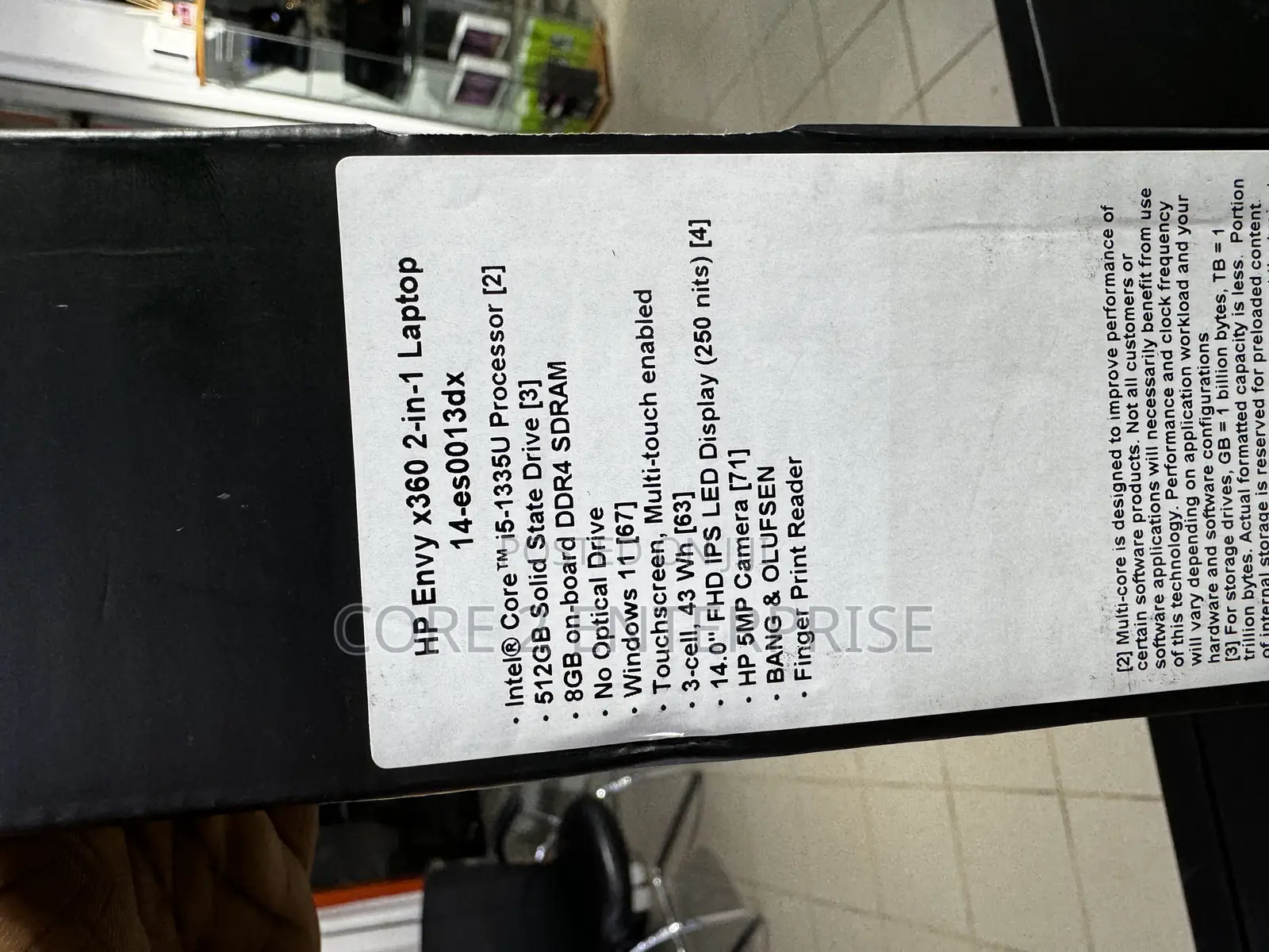 New Laptop HP Envy 14 8GB Intel Core I5 SSD 512GB