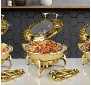 Luxury Golden Stainless Chaffing Dish