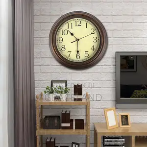 Vintage Living Room Decoration Wall Hanging Clock Silent