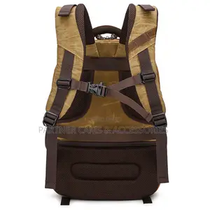Canvas Leather Camera Backpack