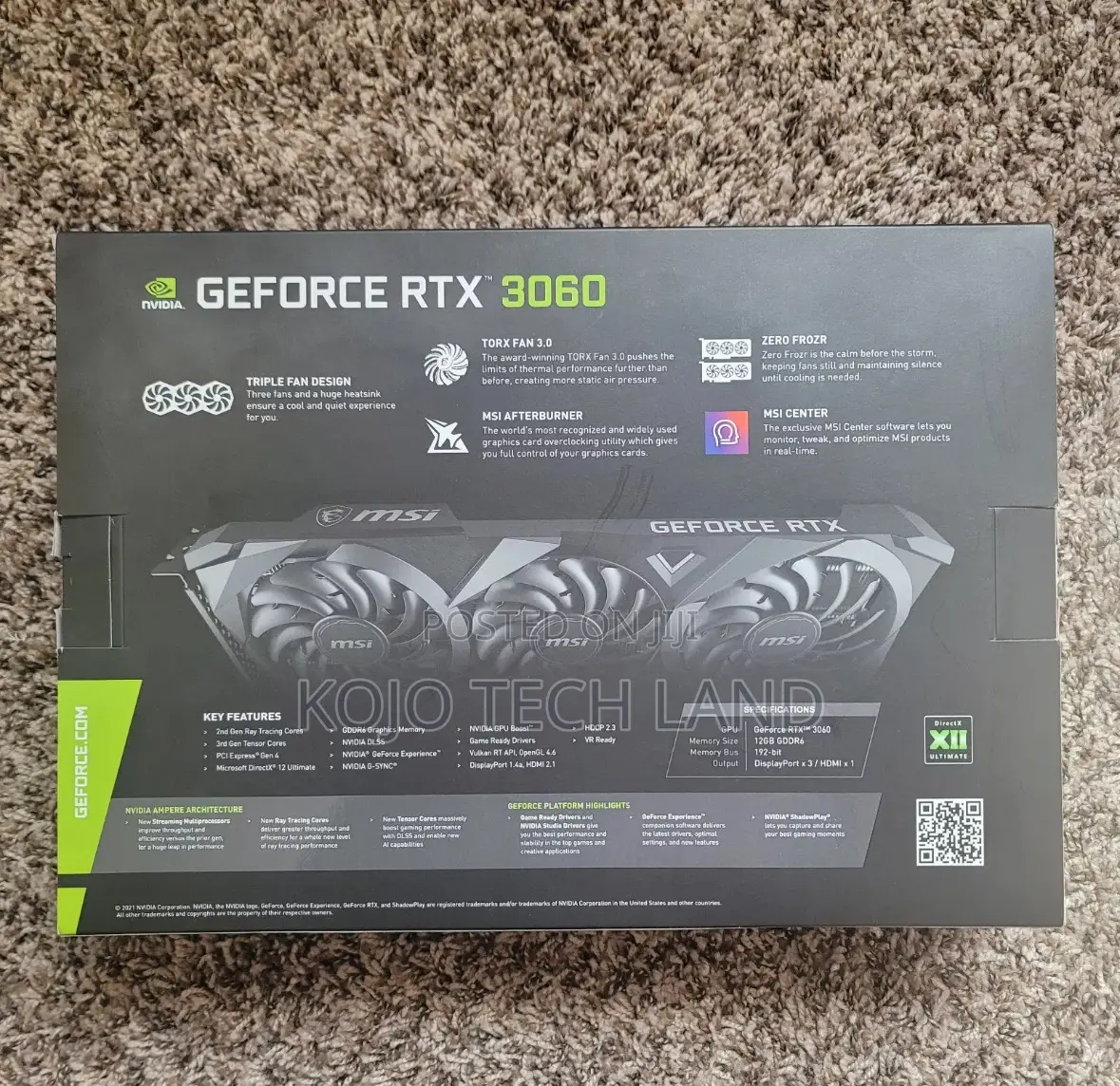 MSI Gaming Geforce RTX 3060 12GB