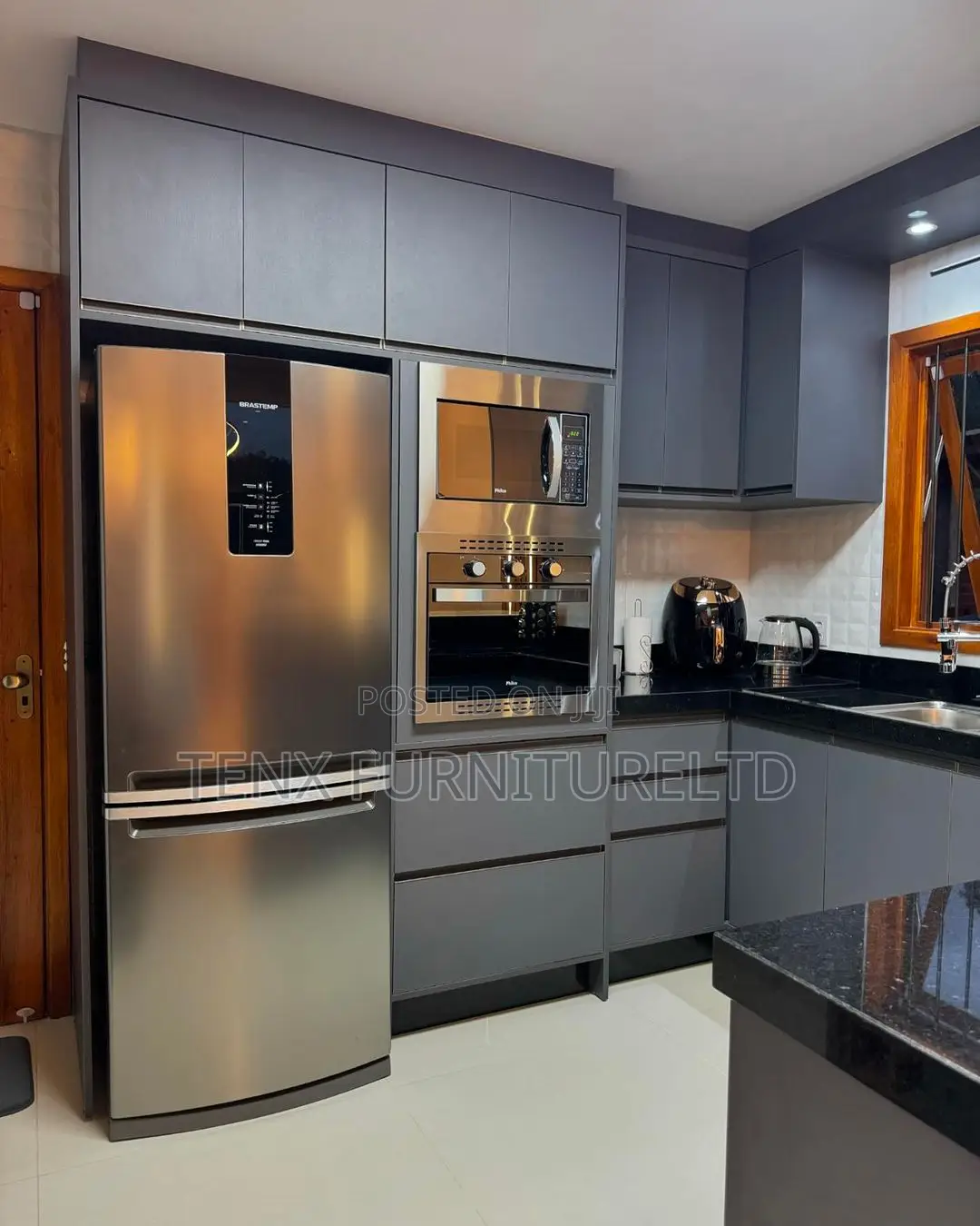 Modern Kitchen Cabinet With Island (Artic) 2024