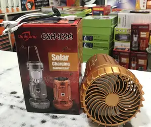 Camping Rechargeable And Solar Light With Fan