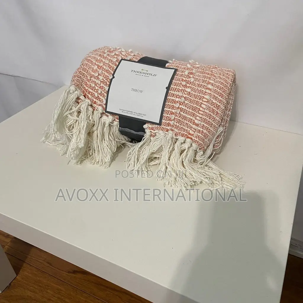 Threshold Textural Woven Striped Throw Blanket