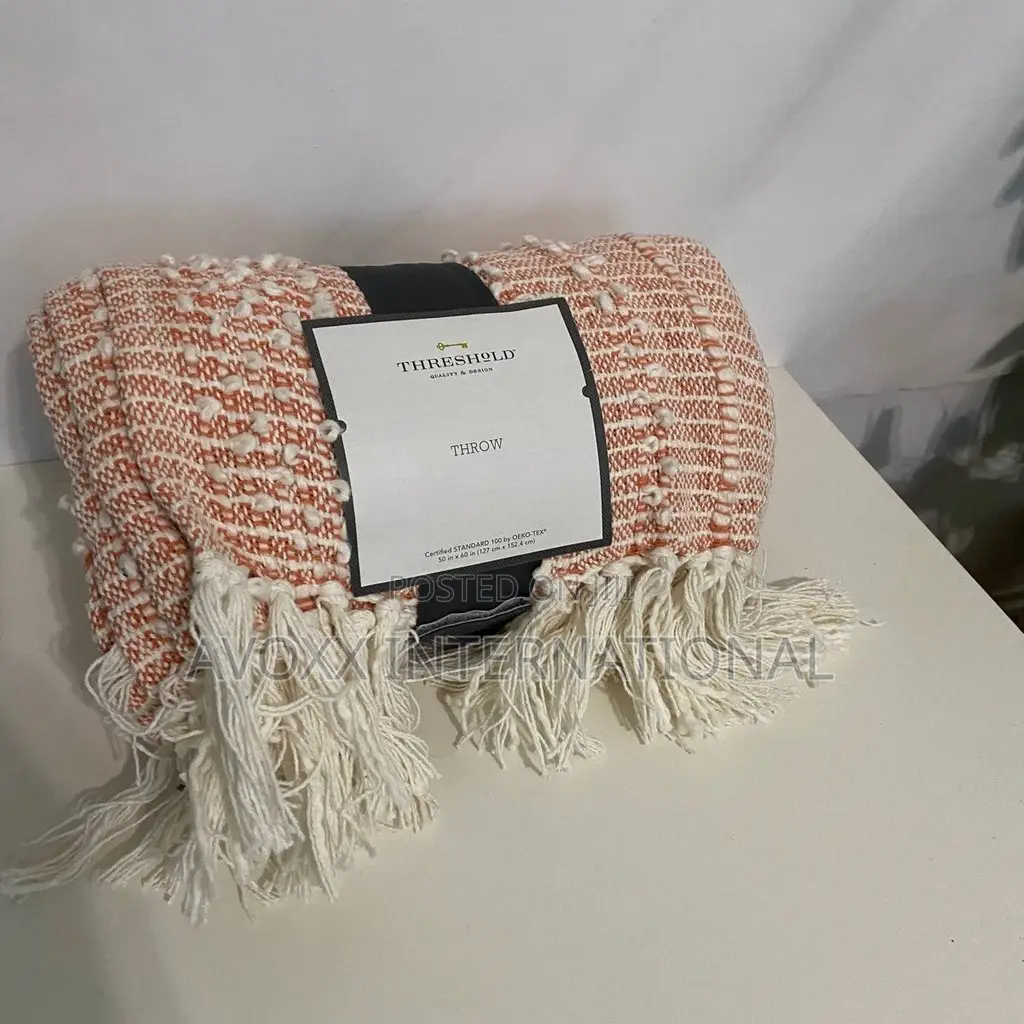 Threshold Textural Woven Striped Throw Blanket