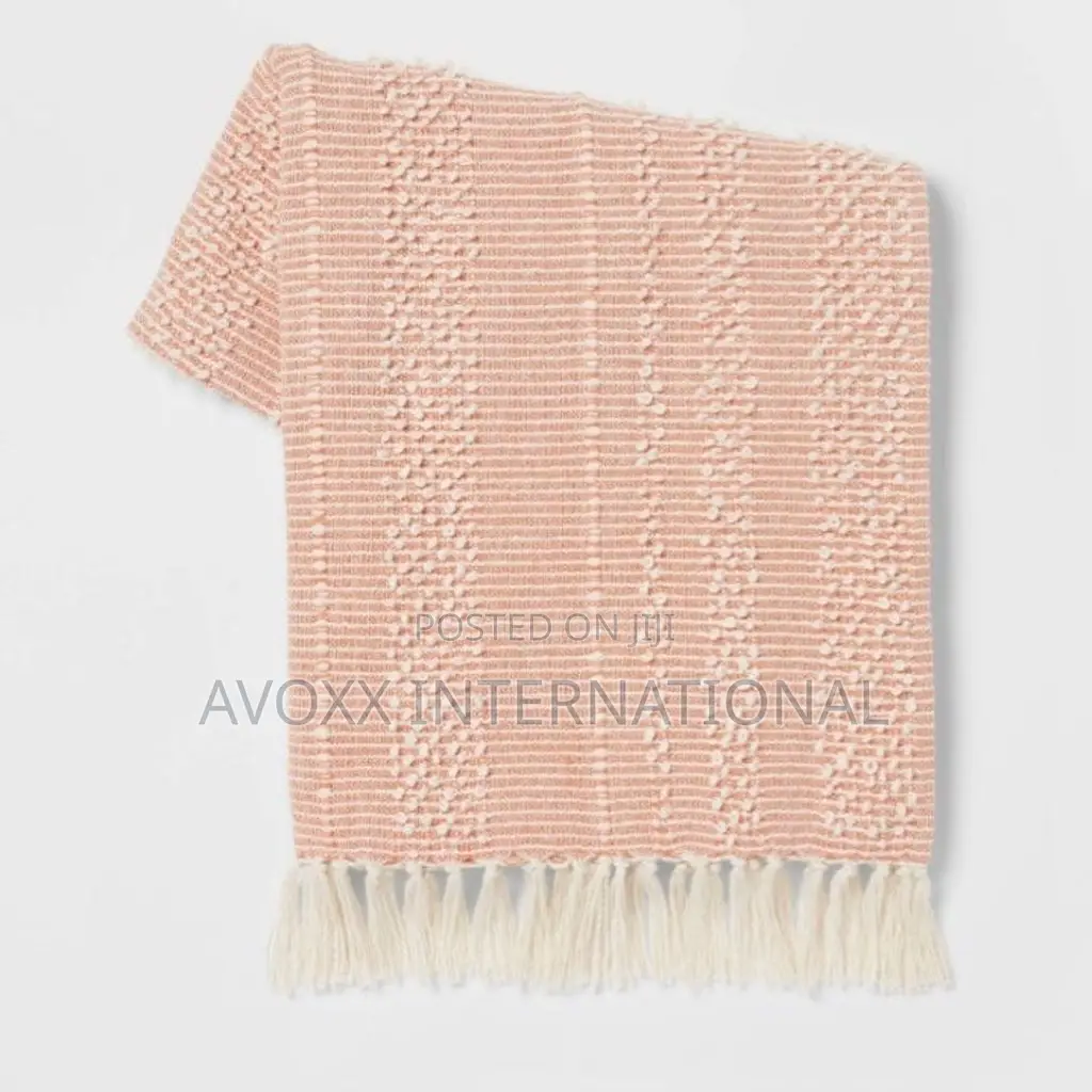 Threshold Textural Woven Striped Throw Blanket