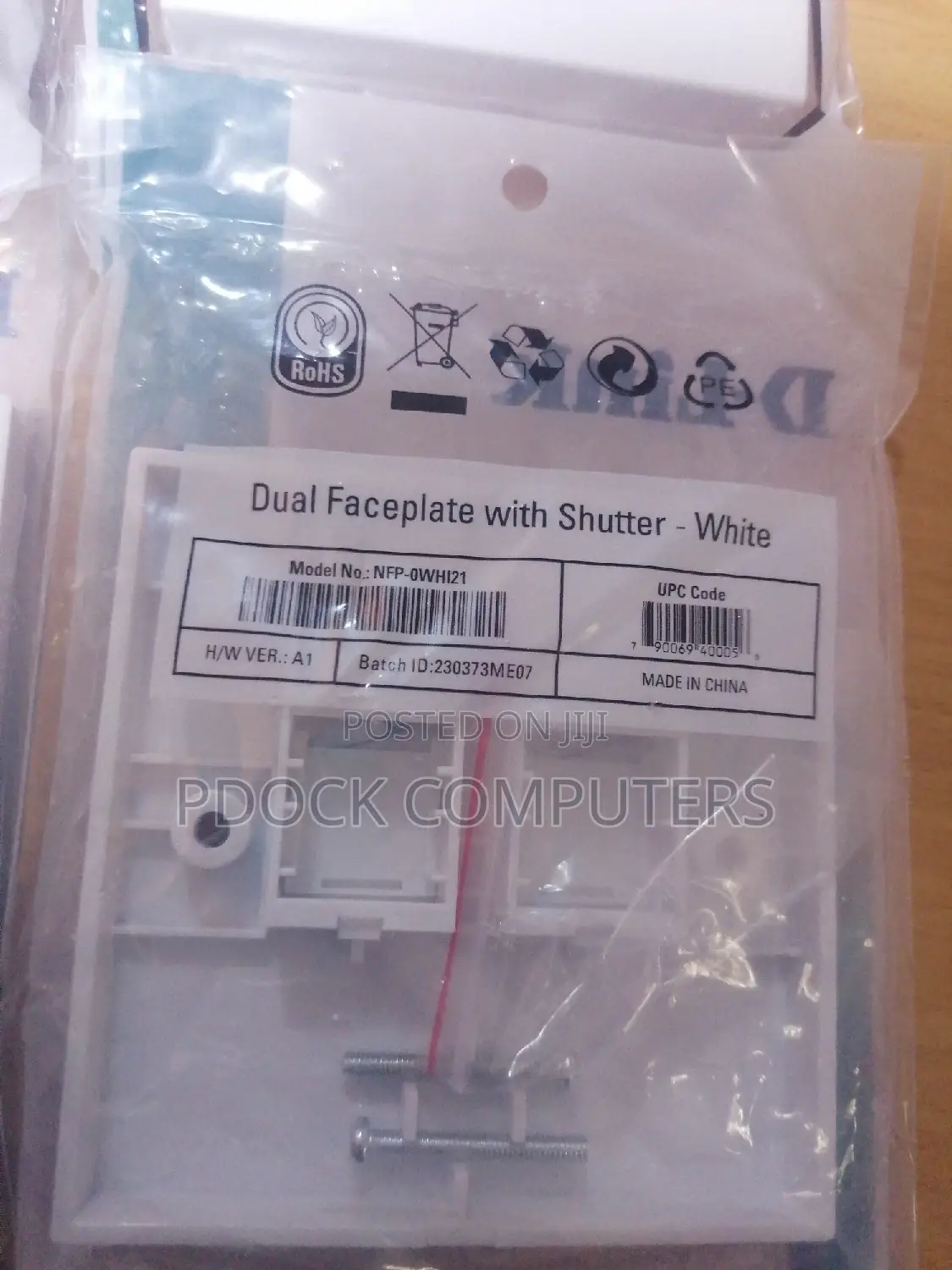 Double Faceplate Withtwo Keystone Jack, Dlink
