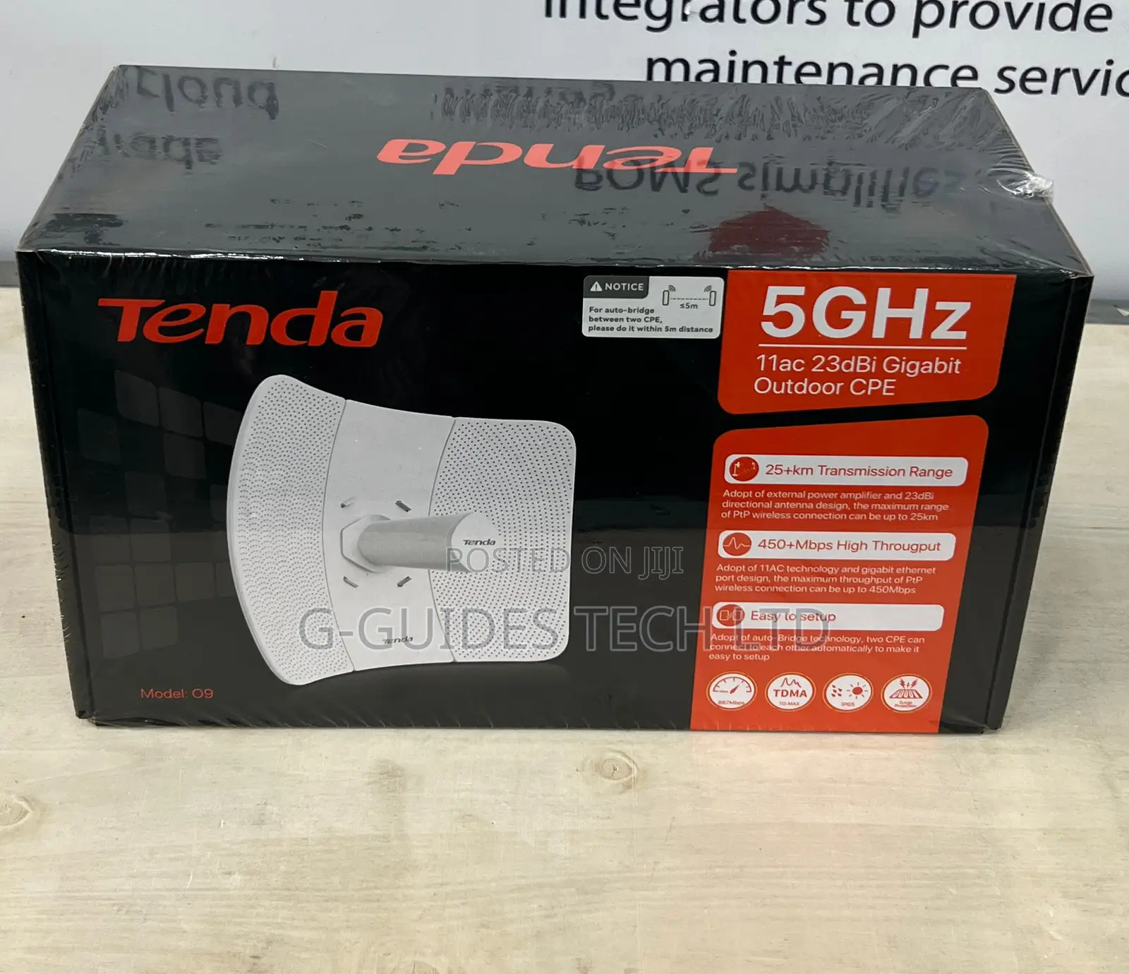 TENDA 5ghz 11ac 23dbi Gigabit Outdoor CPE