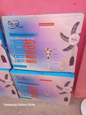 Brand New Cheargeable 18 Inches Fan