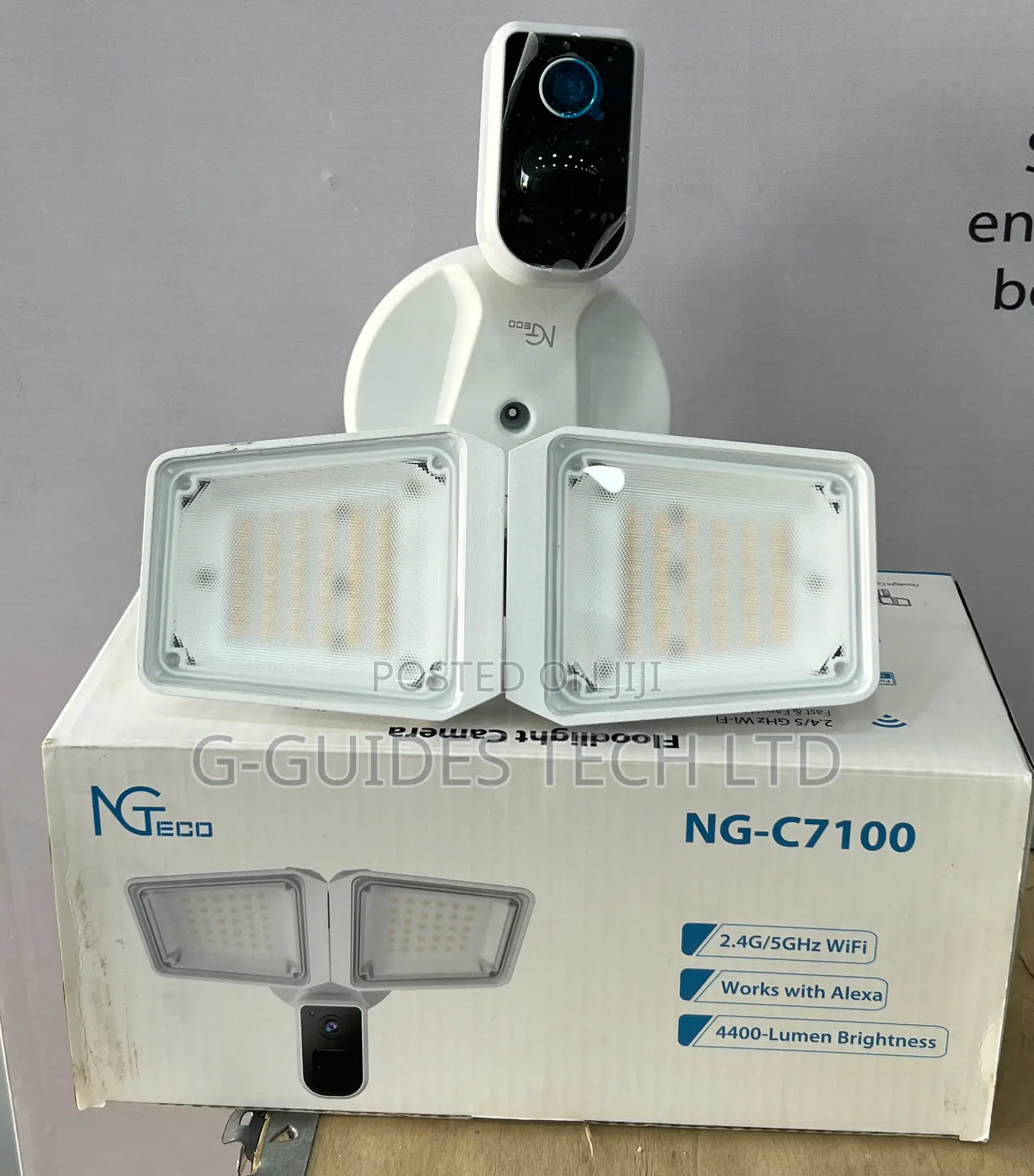Ngteco WIFI Outdoor Security Floodlight Camera With PIR