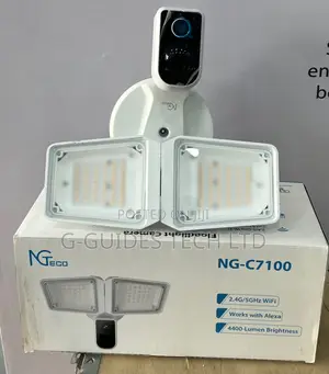 Ngteco WIFI Outdoor Security Floodlight Camera With PIR