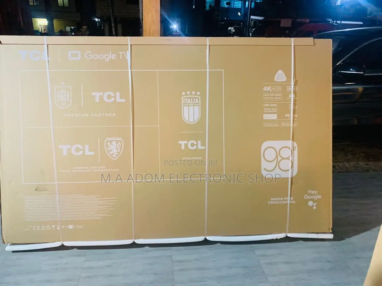 Well Design TCL 98P745 98 Inch Ultra HD Google Tv.
