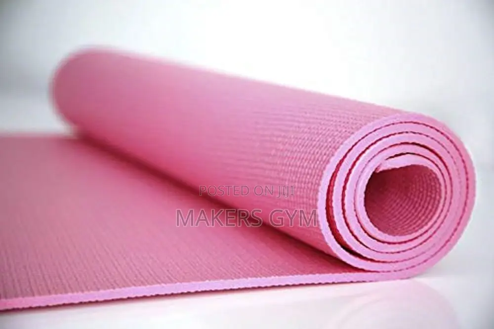 Yoga Mat for Men Women (Pink, 9mm)