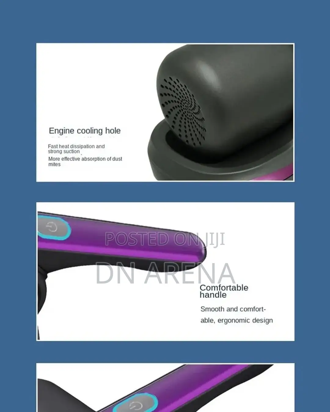 Wireless Anti Dust And Mite Cleaner Bed Vacuum Rechargable