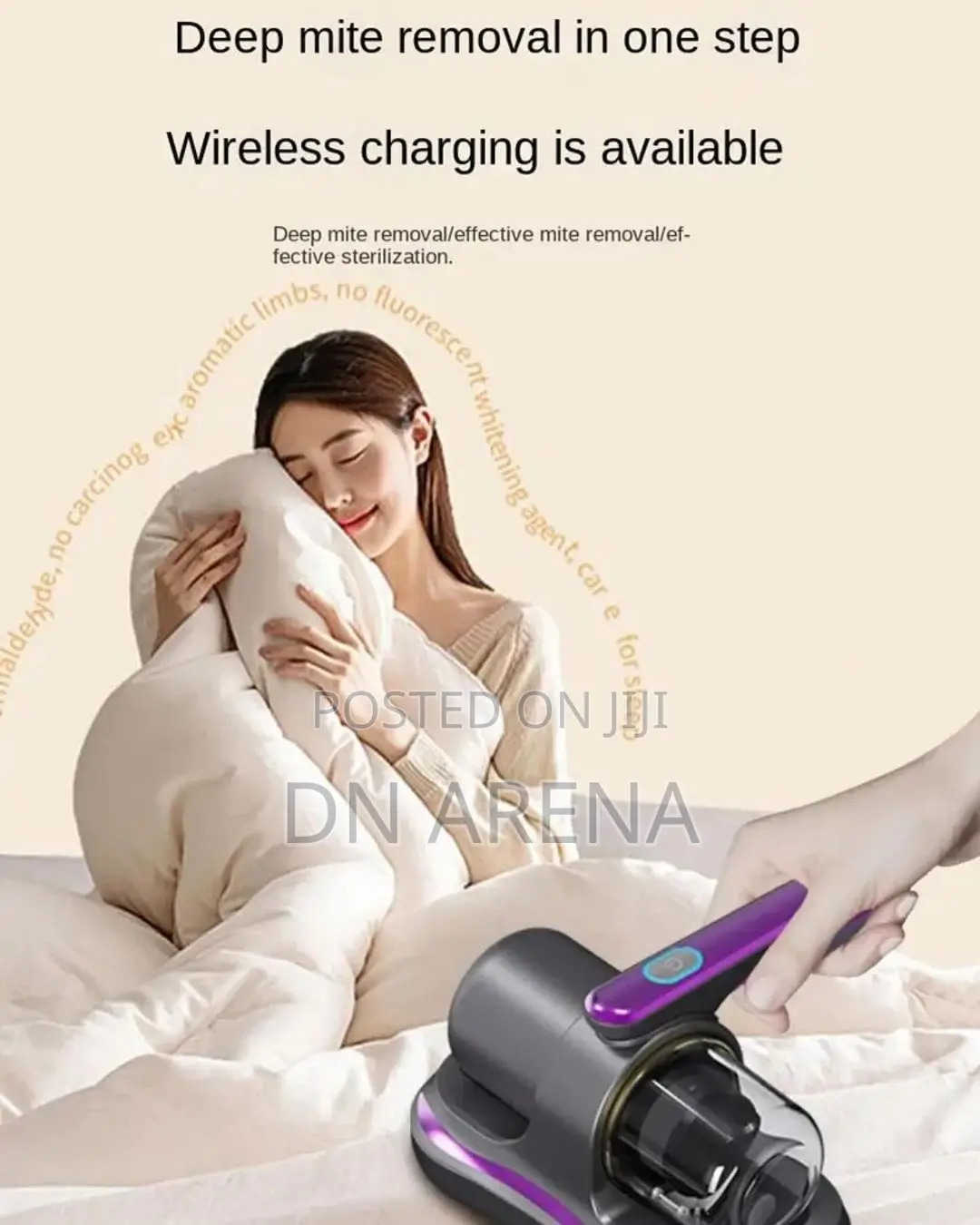 Wireless Anti Dust And Mite Cleaner Bed Vacuum Rechargable