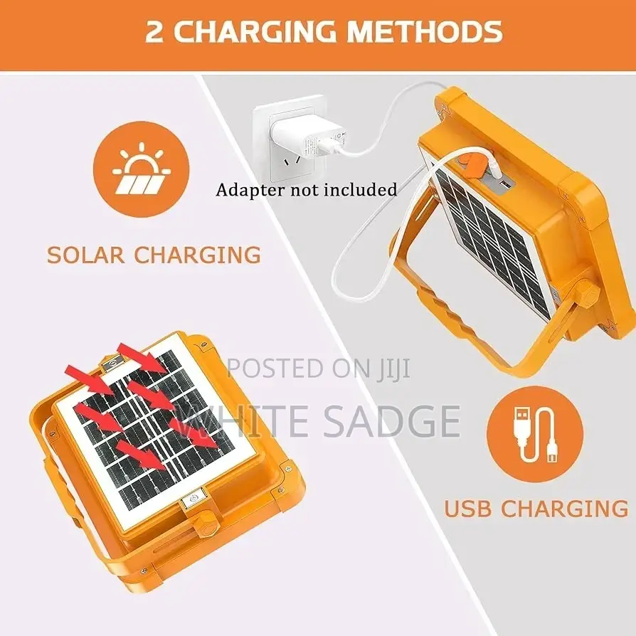 Portable Solar Led Chargeable Flood Light /USB