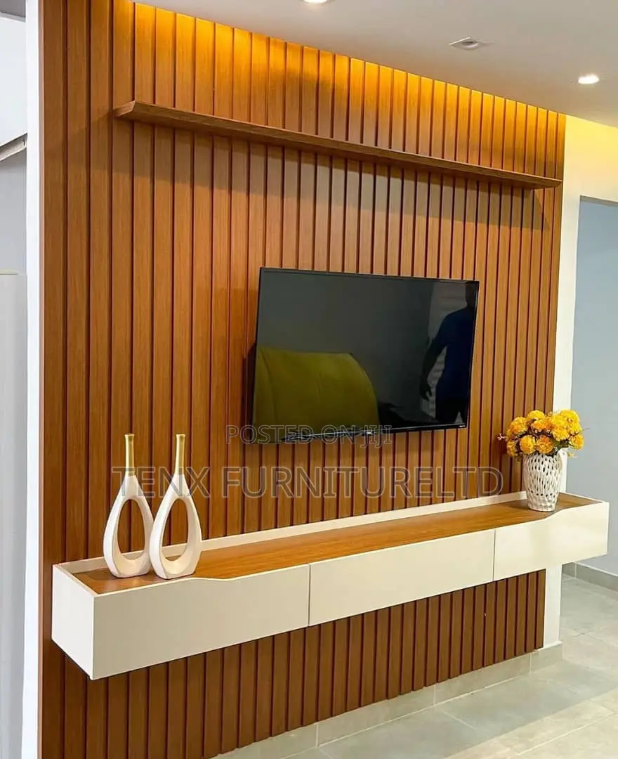 Tv Unit With Console (Suspended) and Wall Panle