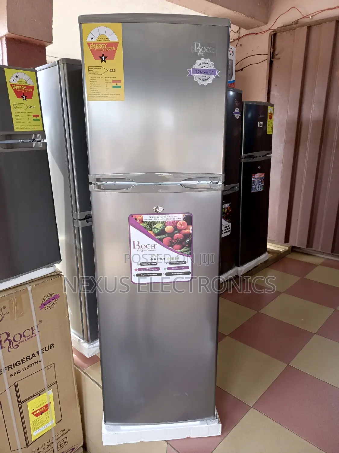 Roch 166ltrs Double Door Fridge.