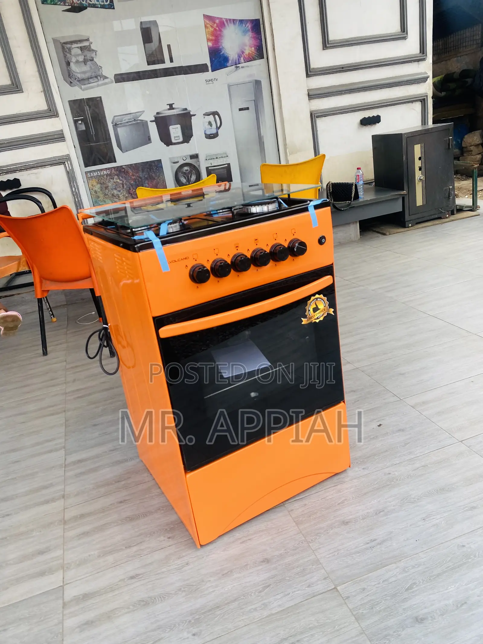 Shop Adorable Volcano 4 Gas Burner With Oven(Orange).