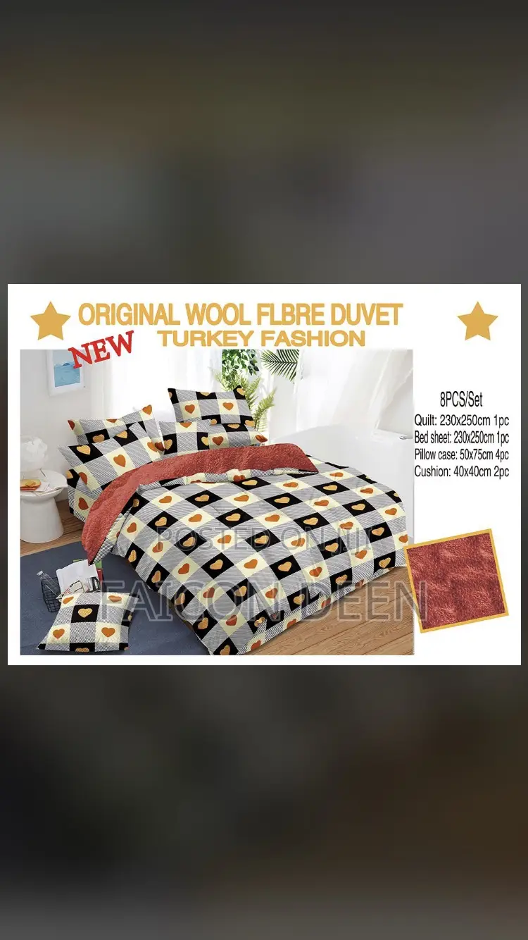 Unparalleled Cotton Fiber Duvet Set (8 PCS Duvet Set )