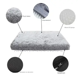 Socuy Dog Bed Cat Bed Pet Bed Orthopedic Bed 35"X"22" Large
