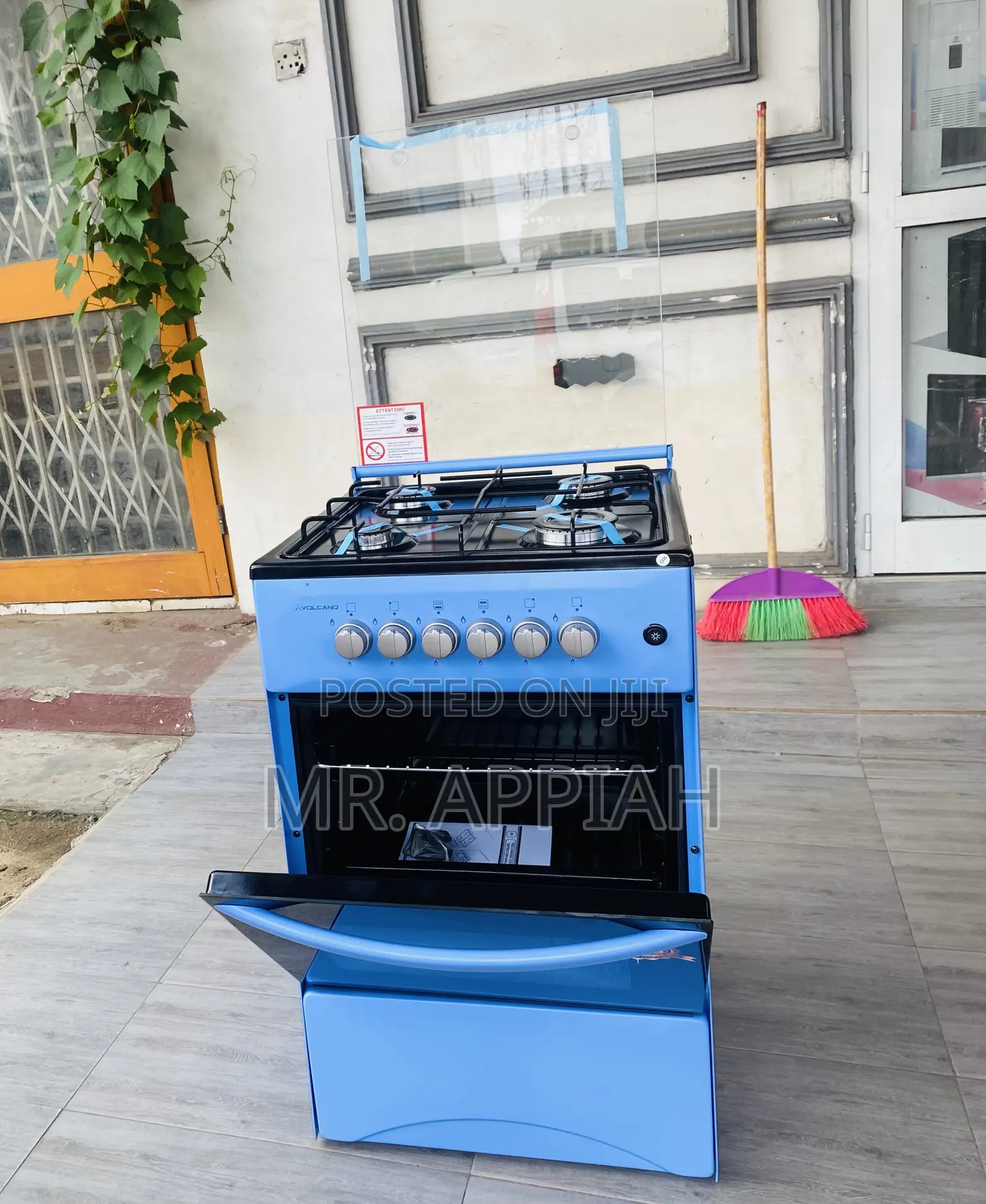 Super Quality Volcano 50x50 4 Gas Burner With Oven(Blue).