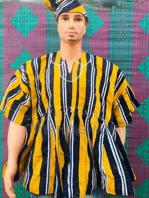 Original Handmade Ghanaian Traditional Fugu, Batakali, Smock